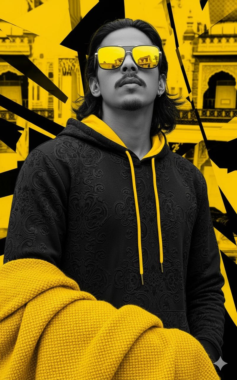 yellow and black color scheme